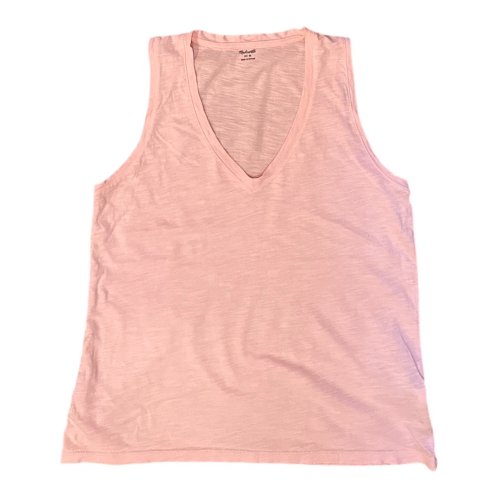 MADEWELL Whisper Cotton V-Neck
Tank In light Pink